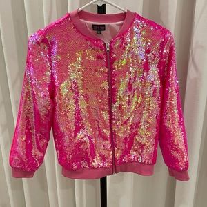 JoJo’s Closet pink sequence jacket